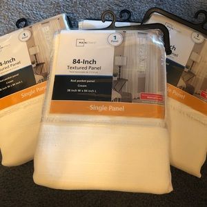 4 cream 84in panel curtains